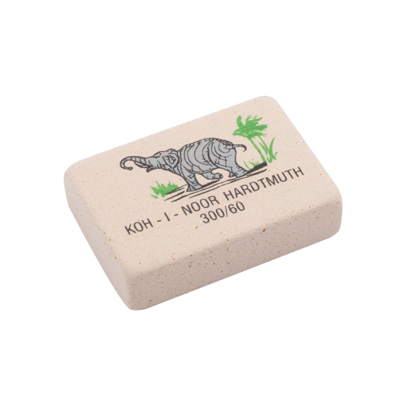Ластик Koh-I-Noor "Elephant" 300/60, прямоугольный, натуральный Ластик Koh-I-Noor "Elephant" 300/60, прямоугольный, натуральный