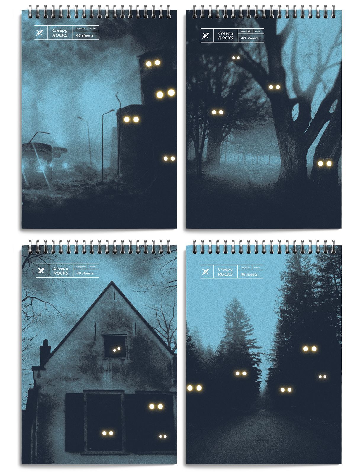 Блокнот А5 60 листов, клетка LOREX NIGHT HORROR греб. мел. карт., soft touch Блокнот А5 60 листов, клетка LOREX NIGHT HORROR греб. мел. карт., soft touch