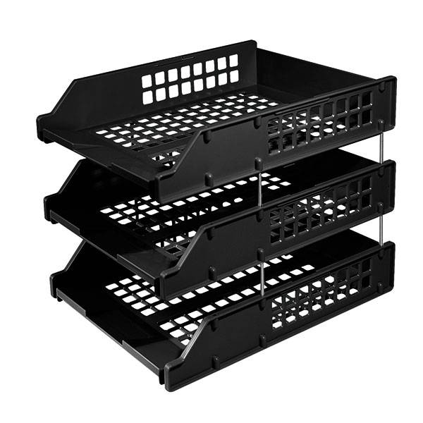 Лоток горизонт. CТАММ STRONG черный пластик 3 шт на металл. стержн. 6 см: ЛТ112 Лоток горизонт. CТАММ STRONG черный пластик 3 шт на металл. стержн. 6 см: ЛТ112