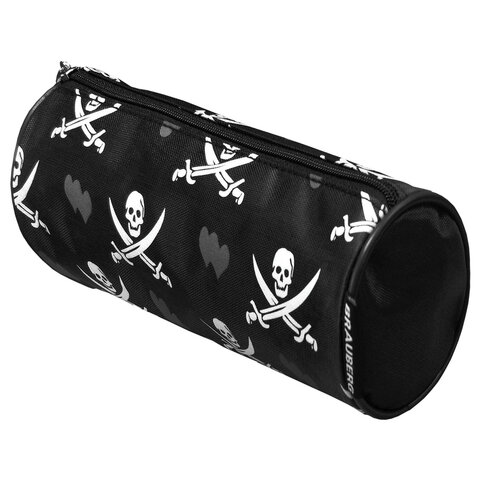 Пенал-косметичка BRAUBERG для учеников начальной школы, черный, пираты, 20х7х7 Пенал-косметичка BRAUBERG для учеников начальной школы, черный, пираты, 20х7х7