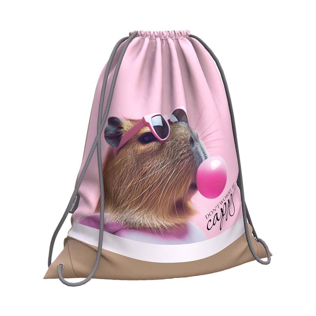 Мешок для обуви ErichKrause 365x440мм CapyBarbie Мешок для обуви ErichKrause 365x440мм CapyBarbie