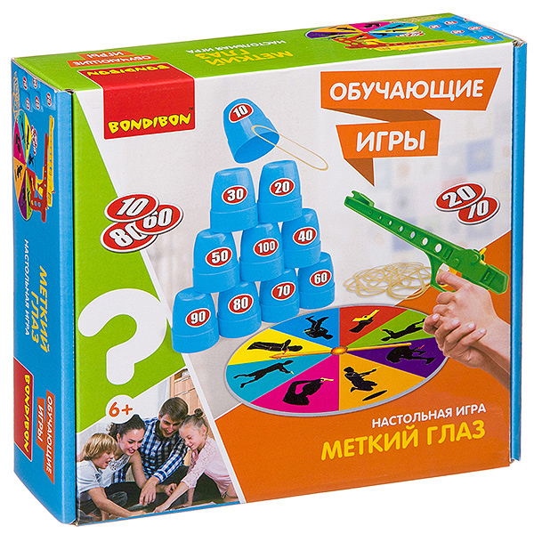 Обучающие игры Bondibon Настольная игра «МЕТКИЙ ГЛАЗ», BOX 22x5,6x21 см. Обучающие игры Bondibon Настольная игра «МЕТКИЙ ГЛАЗ», BOX 22x5,6x21 см.
