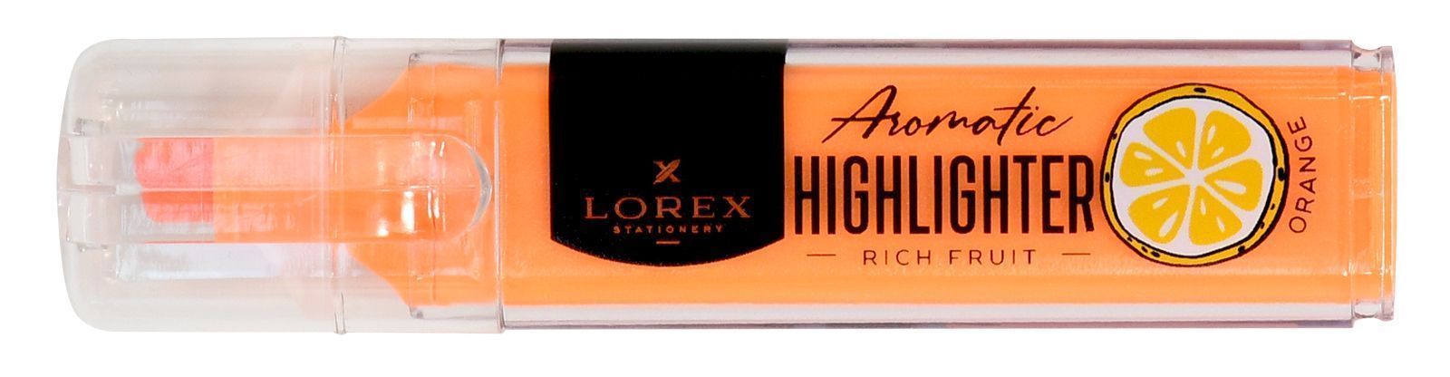 Маркер текстовыделитель, ароматизированный LOREX RICH FRUIT 1-3,5 мм оранж. Маркер текстовыделитель, ароматизированный LOREX RICH FRUIT 1-3,5 мм оранж.