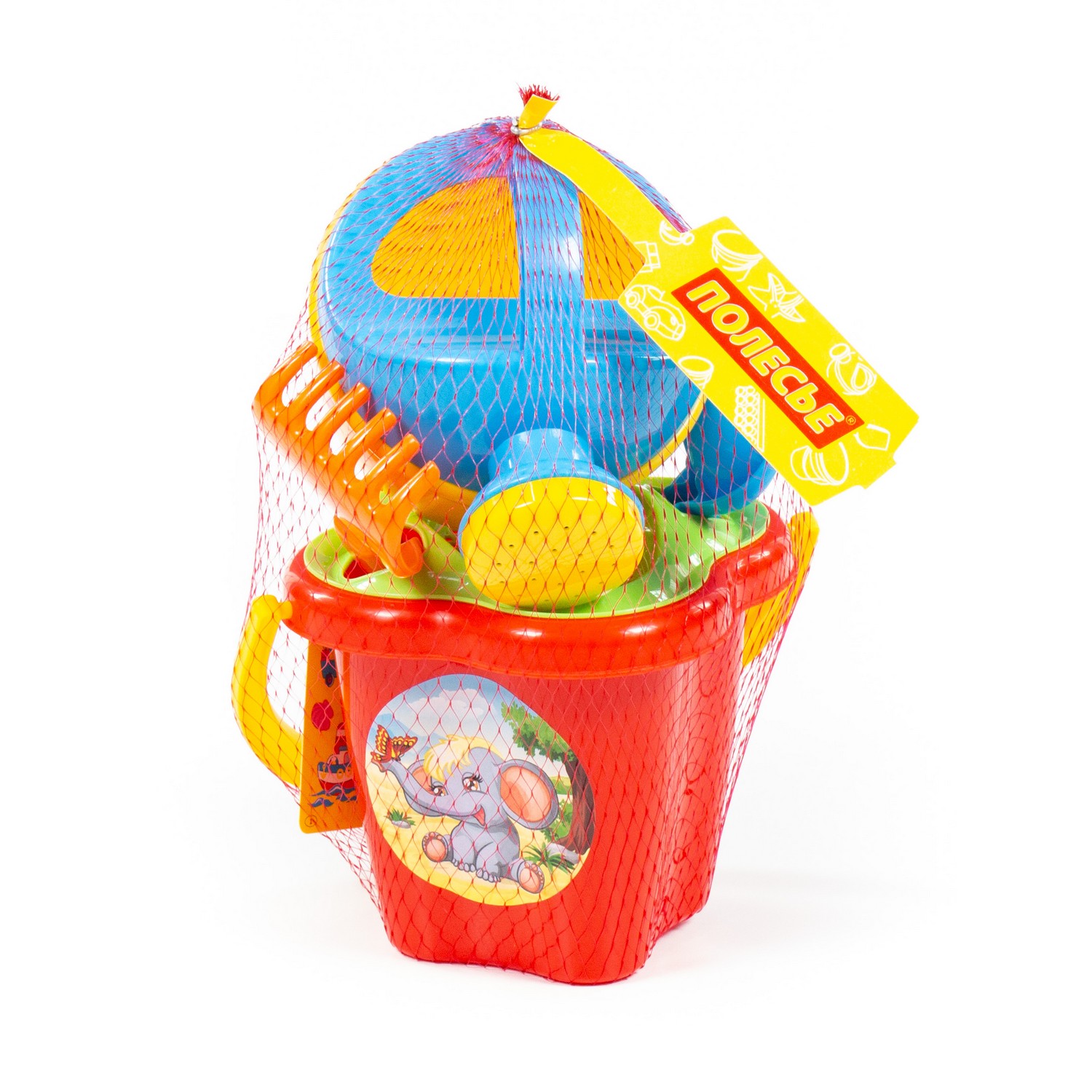 Набор №222: ведро-цветок среднее, ситечко-цветок, совок №2, грабельки №2, лейка Набор №222: ведро-цветок среднее, ситечко-цветок, совок №2, грабельки №2, лейка