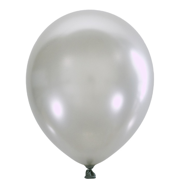 Металлик SILVER 026, 100 штук, 9"/23см. Металлик SILVER 026, 100 штук, 9"/23см.