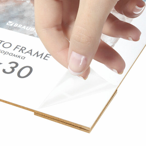 Рамка 21х30 см небьющаяся, КОМПЛЕКТ 3 шт., багет 29 мм, МДФ, BRAUBERG
