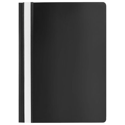 Скоросшиватель пластиковый STAFF, А4, 100/120 мкм, черный, 229239 Скоросшиватель пластиковый STAFF, А4, 100/120 мкм, черный, 229239