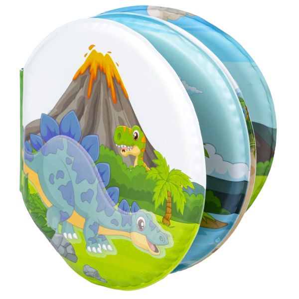Книга для купания Bondibon, "ДИНОЗАВРЫ", 13,5х14см, пищалка, pvc Книга для купания Bondibon, "ДИНОЗАВРЫ", 13,5х14см, пищалка, pvc