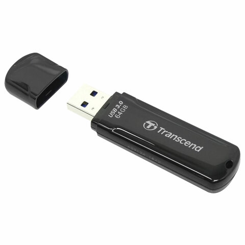 Флеш-диск 64 GB TRANSCEND Jetflash 700 USB 3.0, черный, TS64GJF700 Флеш-диск 64 GB TRANSCEND Jetflash 700 USB 3.0, черный, TS64GJF700