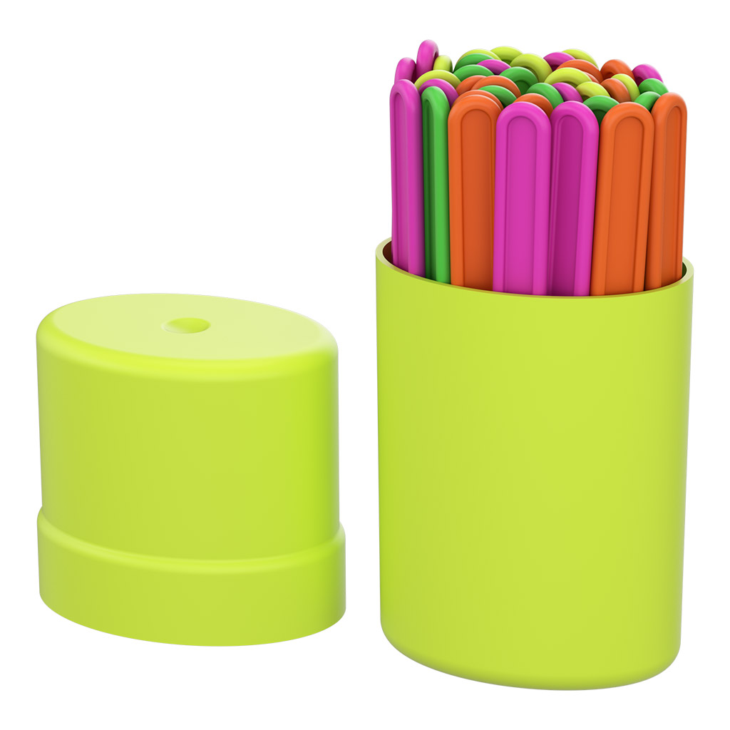 Счетные палочки пластиковые ErichKrause Neon Solid (в тубусе по 50 штук) Счетные палочки пластиковые ErichKrause Neon Solid (в тубусе по 50 штук)