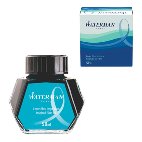 Чернила WATERMAN (Франция), 50 мл, S0110720, синие Чернила WATERMAN (Франция), 50 мл, S0110720, синие