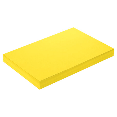 Бумага цветная ПЛОТНАЯ BRAUBERG, А4, 160 г/м2, 250 л., желтая, интенсив, для Бумага цветная ПЛОТНАЯ BRAUBERG, А4, 160 г/м2, 250 л., желтая, интенсив, для