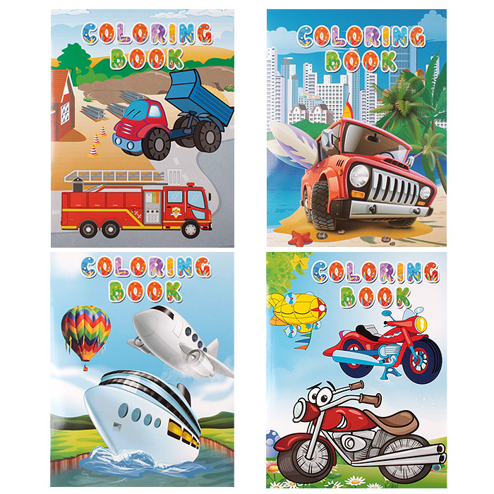 Раскраска А4 "Транспорт"