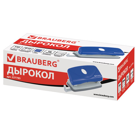 Дырокол BRAUBERG "Original", до 10 листов, синий, 227785 Дырокол BRAUBERG "Original", до 10 листов, синий, 227785