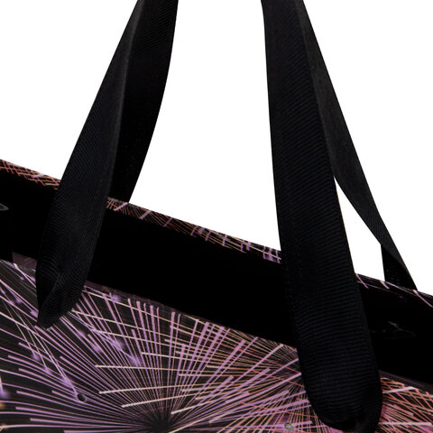 Пакет подарочный (1 штука) 26x13x32 см (L), "LED Bag", черный, ЗОЛОТАЯ Пакет подарочный (1 штука) 26x13x32 см (L), "LED Bag", черный, ЗОЛОТАЯ