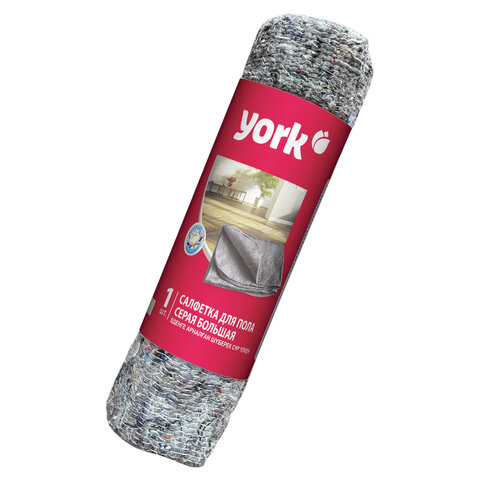 Тряпка для мытья пола 60х75 см, плотность 260 г/м2, ХПП, серая в рулоне, YORK, Тряпка для мытья пола 60х75 см, плотность 260 г/м2, ХПП, серая в рулоне, YORK,