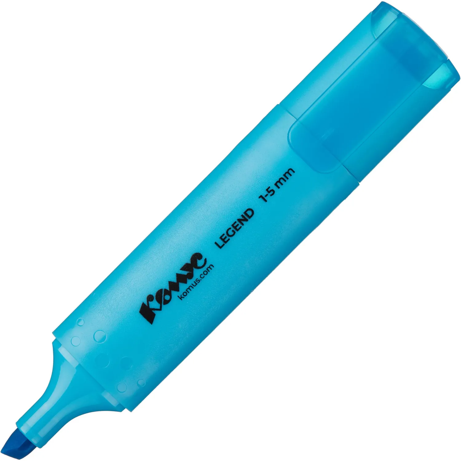 Маркер текстовыделитель КОМУС Legend синий 1-5мм