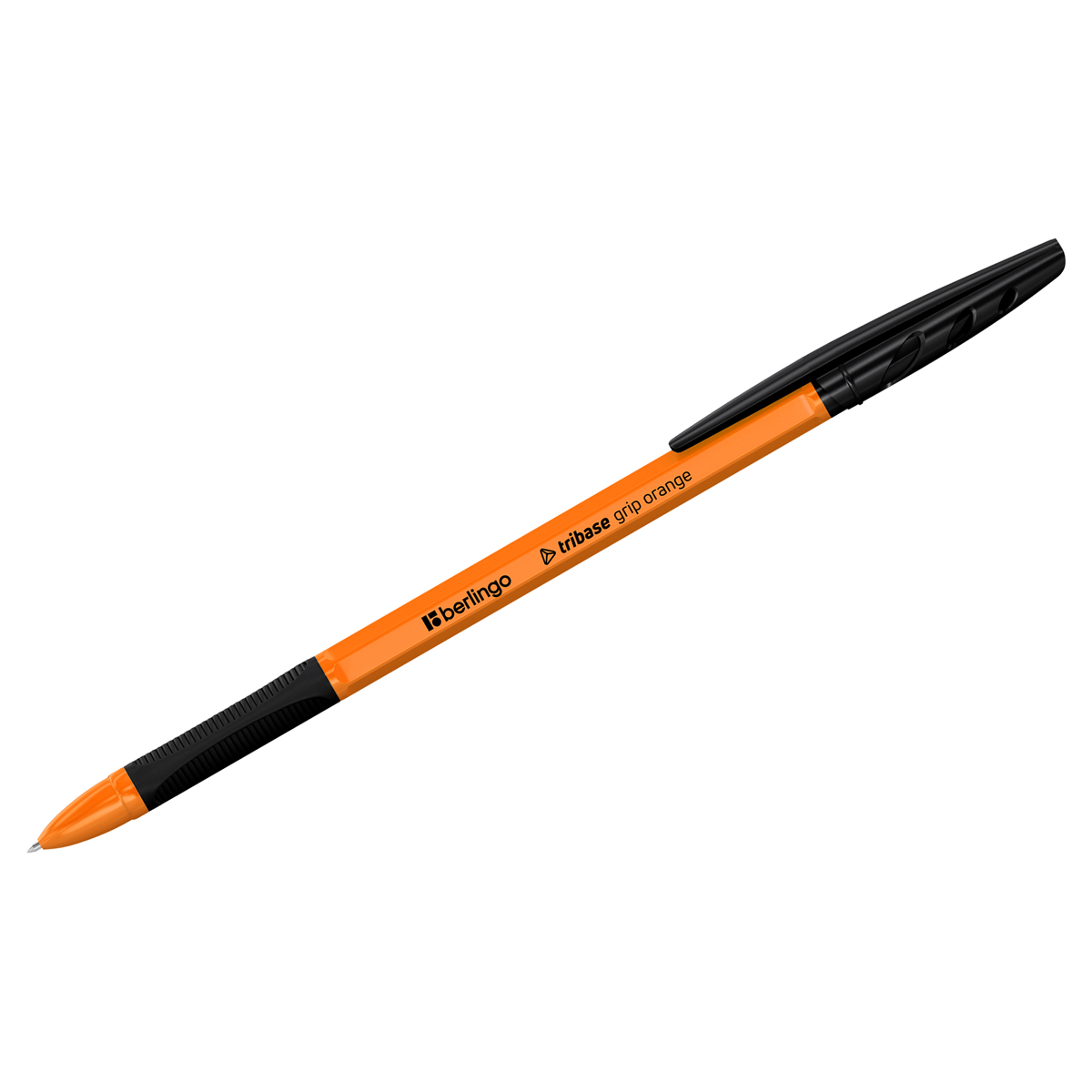 Ручка шариковая Berlingo "Tribase grip orange" черная, 0,7мм, грип Ручка шариковая Berlingo "Tribase grip orange" черная, 0,7мм, грип