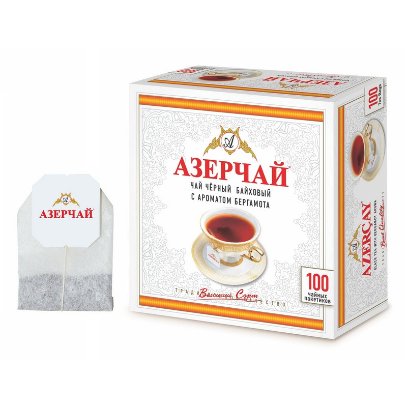 Чай Азерчай Букет черн. с бергамотом 100 пакx2гр/уп Чай Азерчай Букет черн. с бергамотом 100 пакx2гр/уп