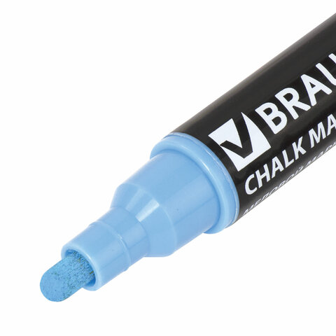 Маркер меловой BRAUBERG "POP-ART", сухостираемый, для гладких Маркер меловой BRAUBERG "POP-ART", сухостираемый, для гладких