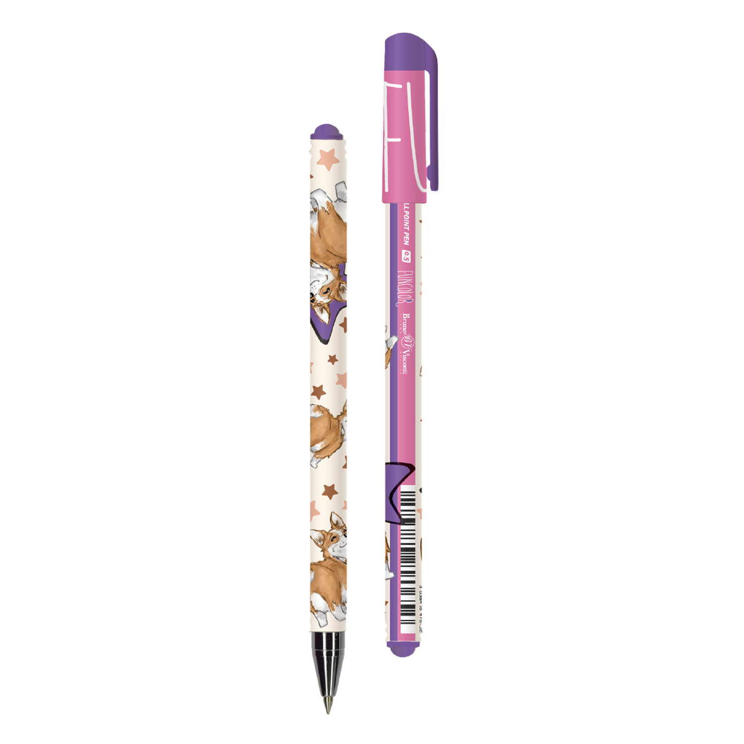 РУЧКА "HappyWrite. FunColor.Корги" ШАРИКОВАЯ 0.5 ММ, СИНЯЯ РУЧКА "HappyWrite. FunColor.Корги" ШАРИКОВАЯ 0.5 ММ, СИНЯЯ