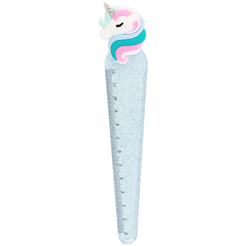 Линейка с топпером 12см MESHU "Unicorn", европодвес Линейка с топпером 12см MESHU "Unicorn", европодвес