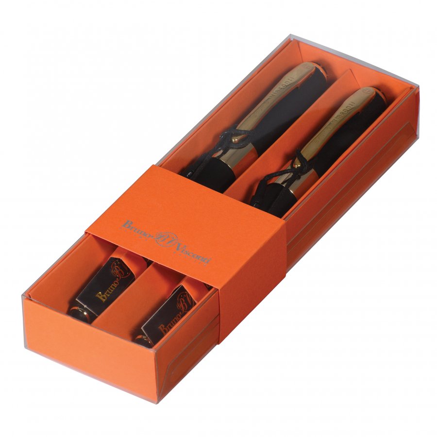 НАБОР ИЗ 2-Х РУЧЕК В ФУТЛЯРЕ "MONACO" ШАРИКОВЫХ 0.5 ММ, СИНЯЯ (черный НАБОР ИЗ 2-Х РУЧЕК В ФУТЛЯРЕ "MONACO" ШАРИКОВЫХ 0.5 ММ, СИНЯЯ (черный