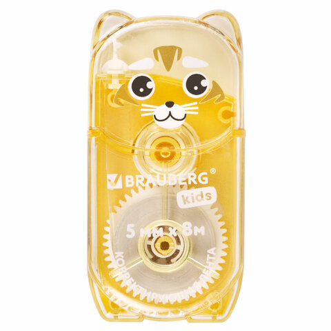Корректирующая лента BRAUBERG KIDS "ЗВЕРЯТА", 5 мм х 8 м, механизм Корректирующая лента BRAUBERG KIDS "ЗВЕРЯТА", 5 мм х 8 м, механизм