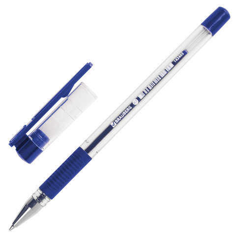 Ручка шариковая с грипом BRAUBERG "X-Writer", СИНЯЯ, узел 0,7 мм, Ручка шариковая с грипом BRAUBERG "X-Writer", СИНЯЯ, узел 0,7 мм,