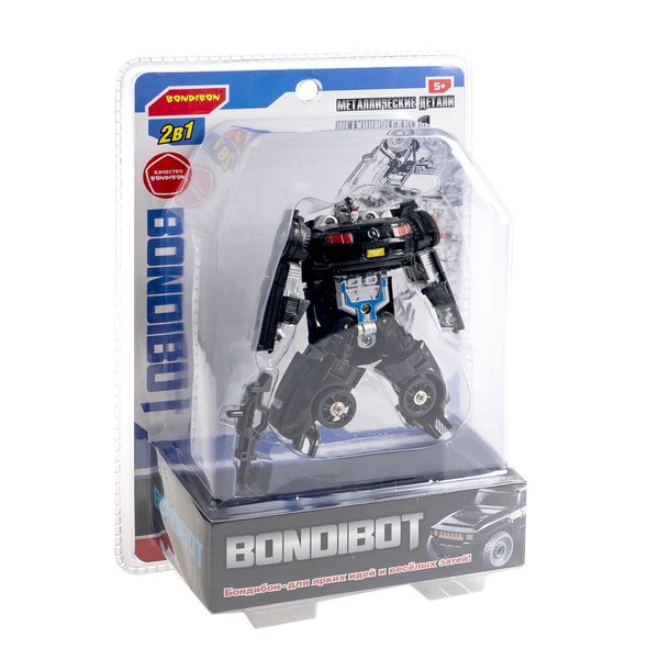 Трансформер "BONDIBOT 2 в 1", робот - автомобиль, с металлическими Трансформер "BONDIBOT 2 в 1", робот - автомобиль, с металлическими