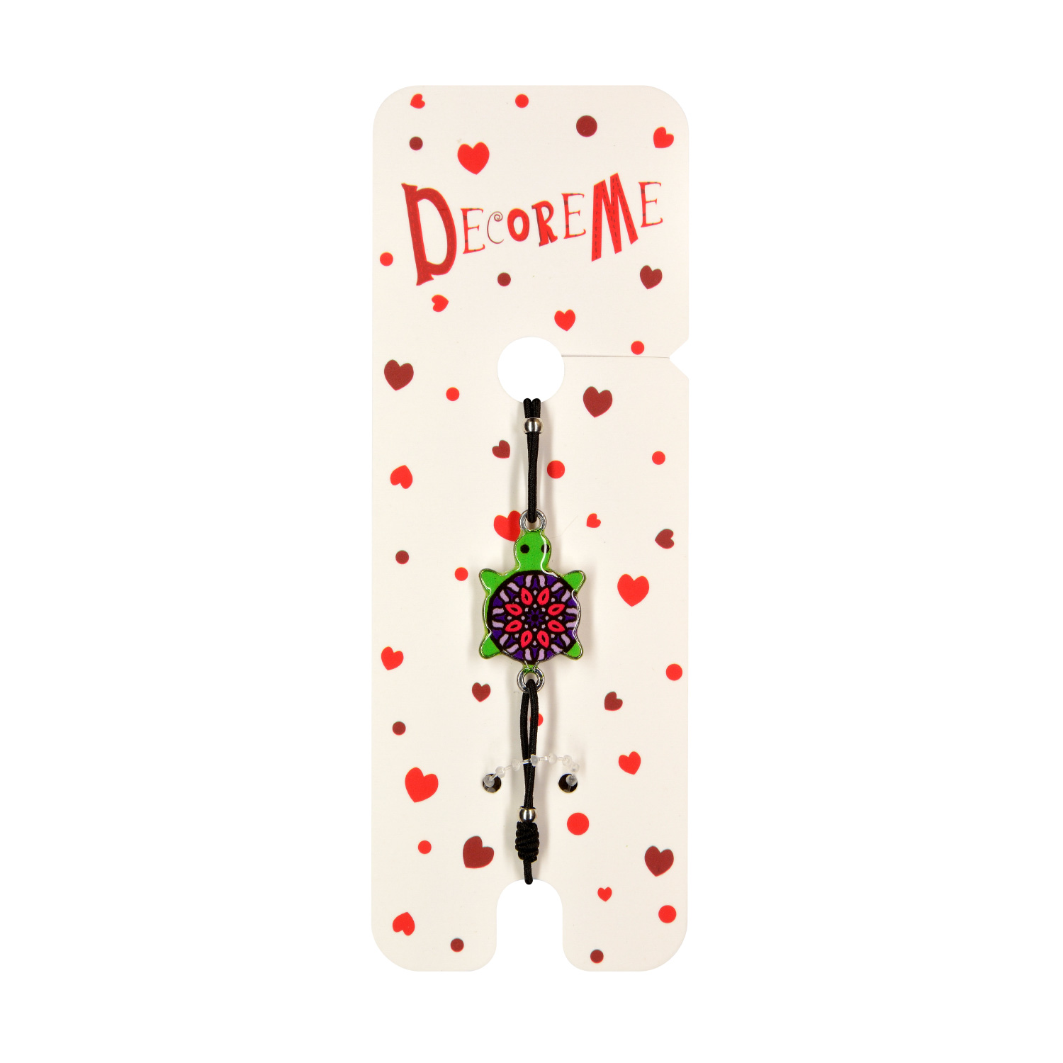 БРАСЛЕТ НА РЕЗИНКЕ, "ЧЕРЕПАШКА" ВИД 1, 5 ЦВЕТОВ