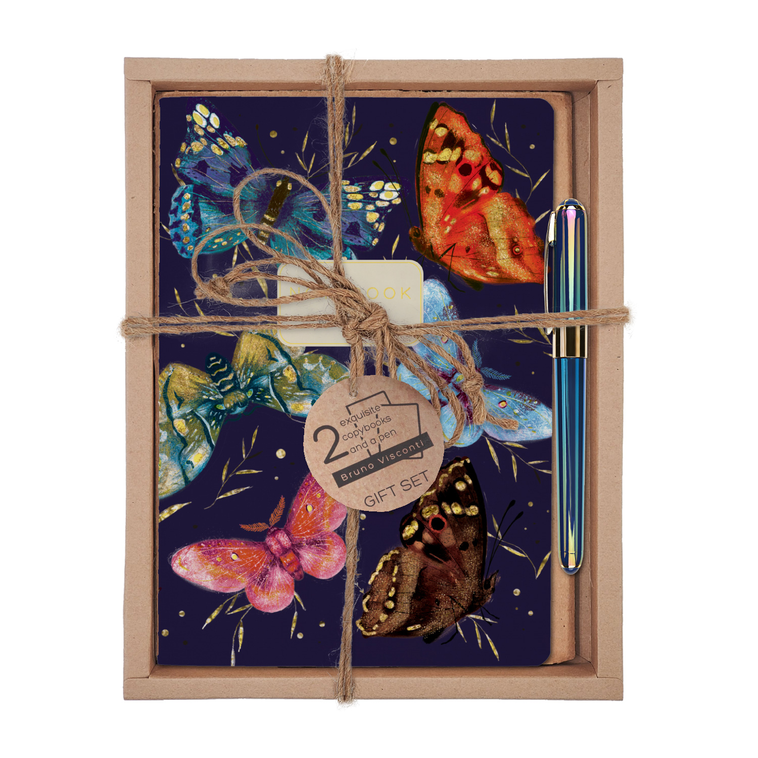 НАБОР ПОДАРОЧНЫЙ "ФАУНА.СНЫ БАБОЧКИ.СИНИЙ" (ДВЕ ТЕТРАДИ BV И РУЧКА) НАБОР ПОДАРОЧНЫЙ "ФАУНА.СНЫ БАБОЧКИ.СИНИЙ" (ДВЕ ТЕТРАДИ BV И РУЧКА)