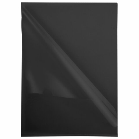 Папка-уголок жесткая прозрачная А4 BRAUBERG UNIVERSAL, черная, 0,15 мм, 273051 Папка-уголок жесткая прозрачная А4 BRAUBERG UNIVERSAL, черная, 0,15 мм, 273051