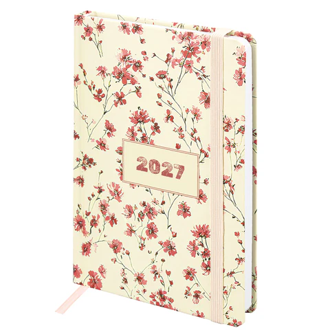Ежедневник датированный 2027 с резинкой, 145х203 мм, А5, BRAUBERG, твердый, Ежедневник датированный 2027 с резинкой, 145х203 мм, А5, BRAUBERG, твердый,
