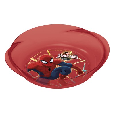Миска пластиковая с ручками (для СВЧ). Человек-паук Красная паутина Миска пластиковая с ручками (для СВЧ). Человек-паук Красная паутина