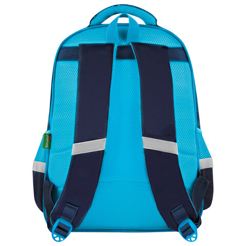 Рюкзак BRAUBERG KIDS FLOSSY, 2 отделения, 3 кармана, "Sky girl",