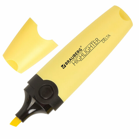 Набор текстовыделителей BRAUBERG 6 шт., АССОРТИ, "DELTA PASTEL", линия Набор текстовыделителей BRAUBERG 6 шт., АССОРТИ, "DELTA PASTEL", линия