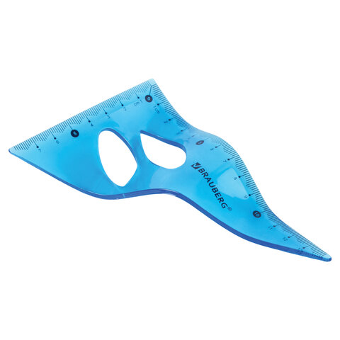 Набор чертежный средний гибкий BRAUBERG "FLEX" (линейка 20 см, Набор чертежный средний гибкий BRAUBERG "FLEX" (линейка 20 см,