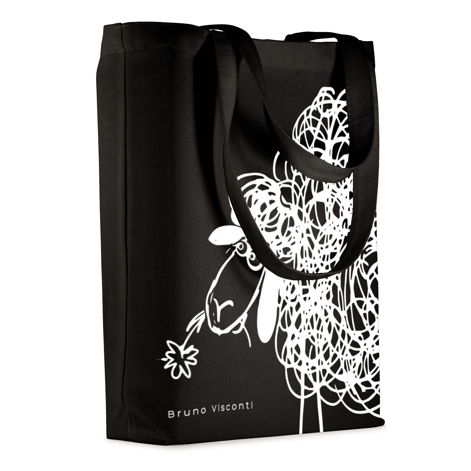 СУМКА-ШОППЕР BLACK "МИЛАЯ ОВЕЧКА" 34х36 см