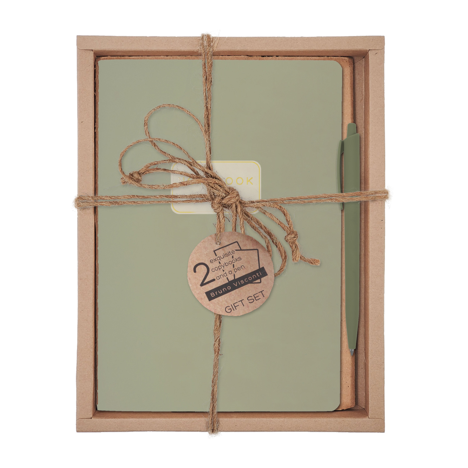НАБОР ПОДАРОЧНЫЙ "MONOCOLOR" VERDE.PISTACHIO" (ДВЕ ТЕТРАДИ BV И НАБОР ПОДАРОЧНЫЙ "MONOCOLOR" VERDE.PISTACHIO" (ДВЕ ТЕТРАДИ BV И