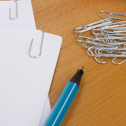 Скрепки STAFF, 50 мм, оцинкованные, 100 шт., в картонной коробке, Россия, 226755