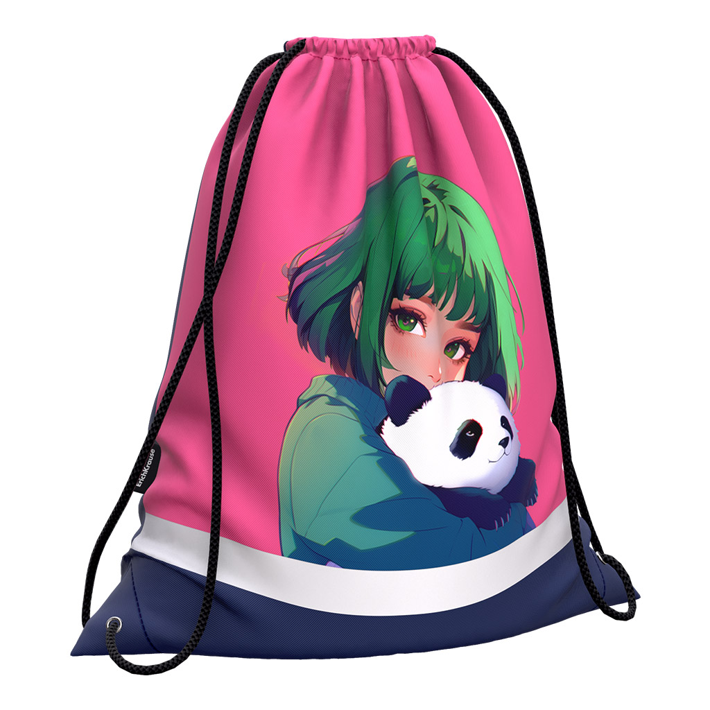 Мешок для обуви ErichKrause 365x440мм Panda Hugs Мешок для обуви ErichKrause 365x440мм Panda Hugs