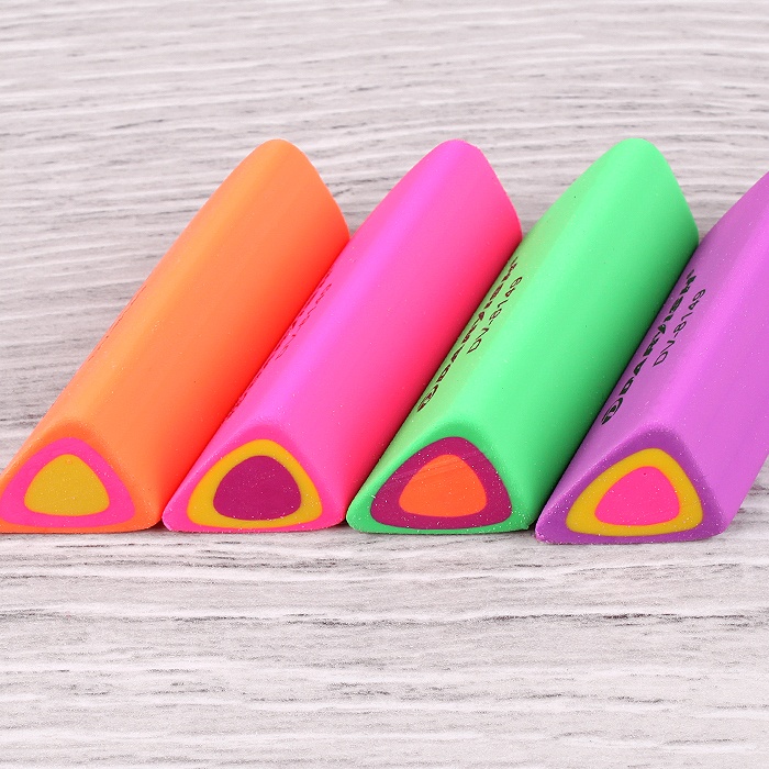 Ластик "Darvish" треугольный ассорти, в пластиковой банке Ластик "Darvish" треугольный ассорти, в пластиковой банке