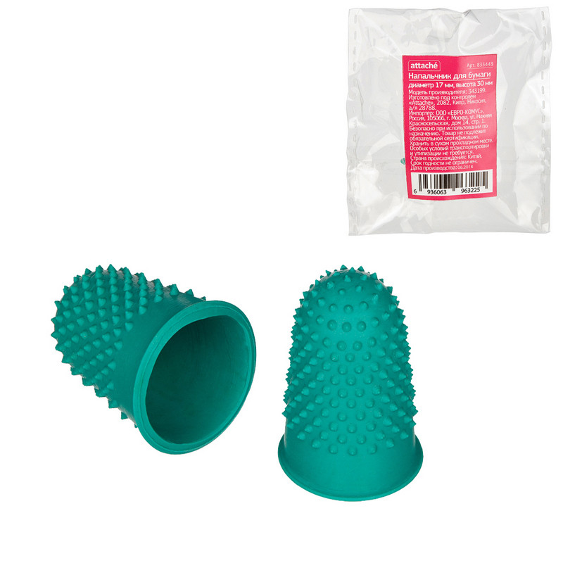 Напальчник для бумаги Attache d=18 мм, высота 33 мм, резин. Напальчник для бумаги Attache d=18 мм, высота 33 мм, резин.
