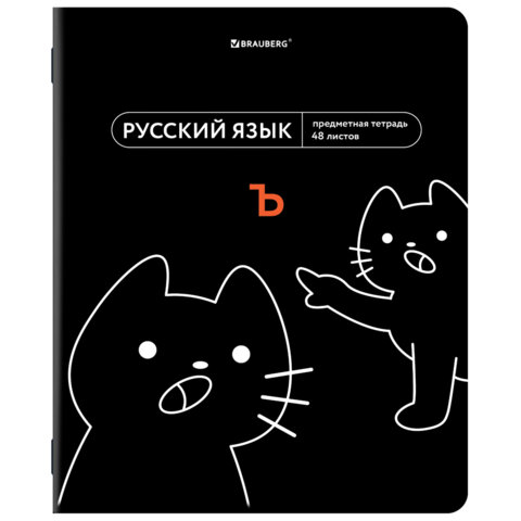 Тетрадь предметная МЕМЫ 48 л., TWIN-лак, РУССКИЙ ЯЗЫК, линия, подсказ, BRAUBERG, Тетрадь предметная МЕМЫ 48 л., TWIN-лак, РУССКИЙ ЯЗЫК, линия, подсказ, BRAUBERG,