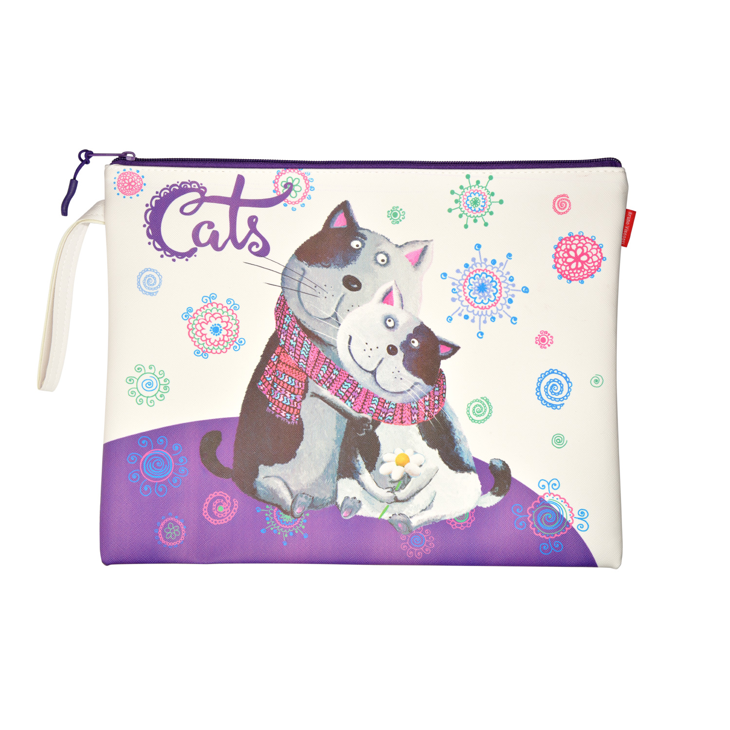 ПАПКА НА МОЛНИИ "ВЕСЕЛЫЙ КОТ" Ф.А4. 34 х 26 СМ ПАПКА НА МОЛНИИ "ВЕСЕЛЫЙ КОТ" Ф.А4. 34 х 26 СМ