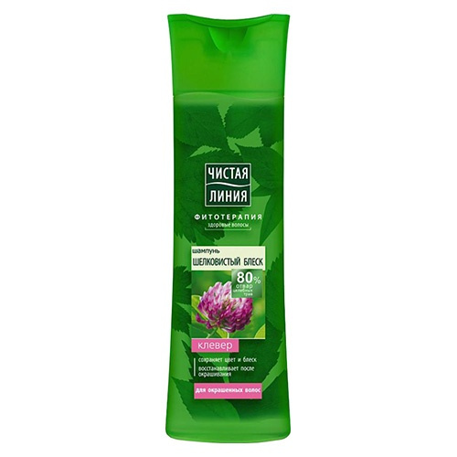 Шампунь Чистая линия Шелковистый блеск, клевер, 400 мл Шампунь Чистая линия Шелковистый блеск, клевер, 400 мл
