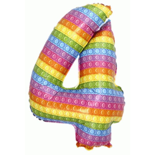 Фигура Цифра 4 POP IT 32"/81см. Фигура Цифра 4 POP IT 32"/81см.