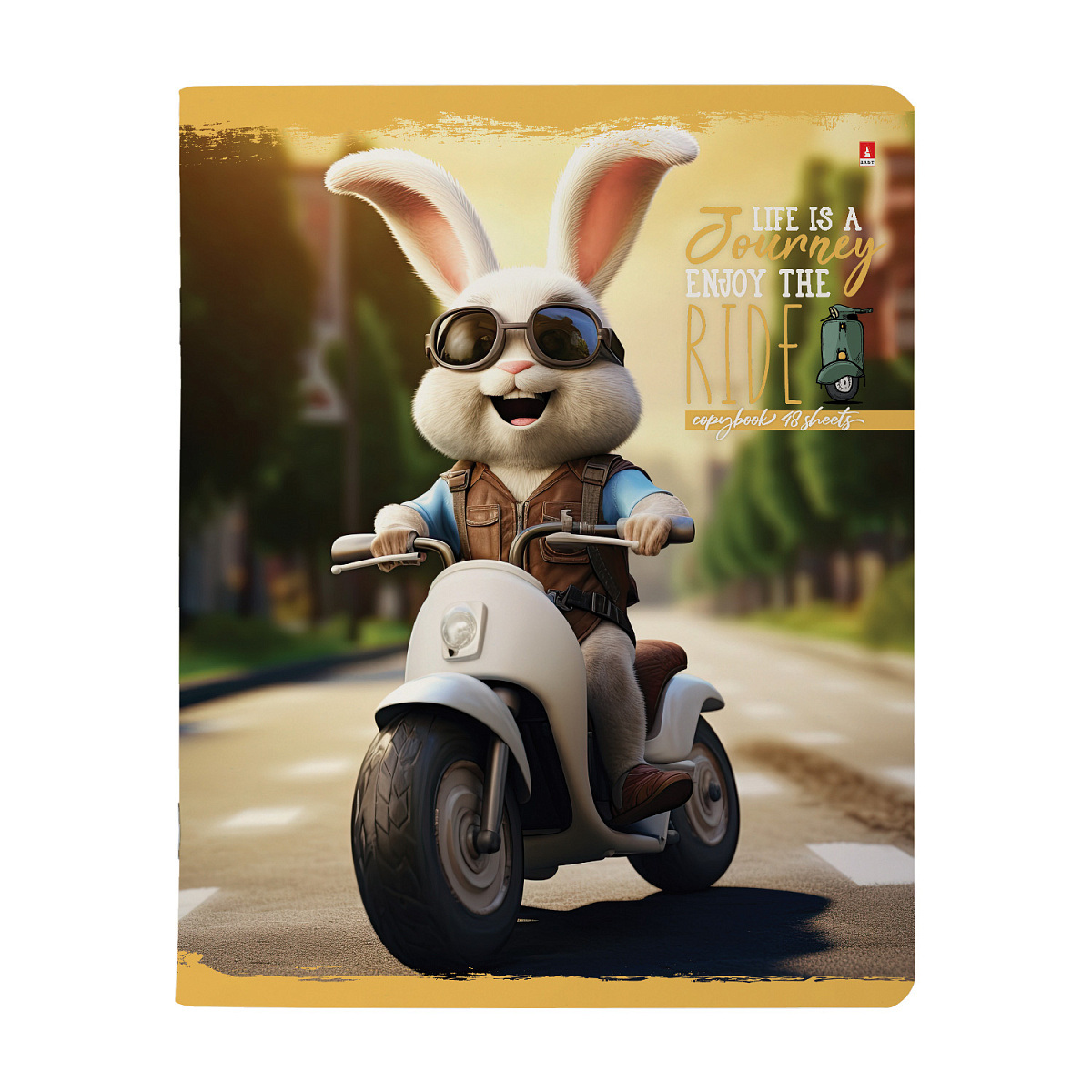 НАБОР ПОДАРОЧНЫЙ "ПУШИСТЫЙ БАЙКЕР. В парке" (ДВЕ ТЕТРАДИ И РУЧКА)