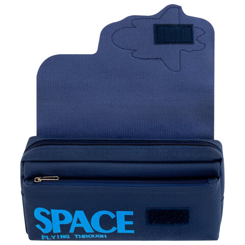 Пенал ЮНЛАНДИЯ ЮНИОР, 2 отделения, "Space rocket", 21х10х7 см, 273820 Пенал ЮНЛАНДИЯ ЮНИОР, 2 отделения, "Space rocket", 21х10х7 см, 273820